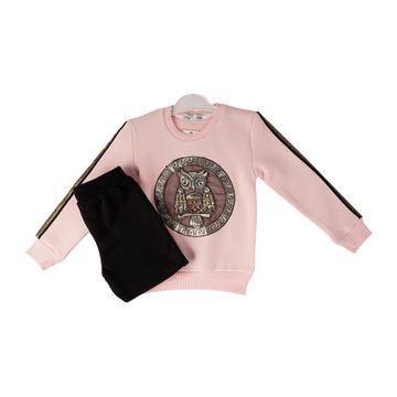 Girls Track Suit Set (Pink & Black) Turkey
