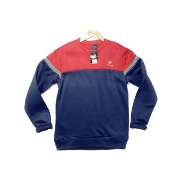 Men's Sweatshirt (Navy Blue & Red)