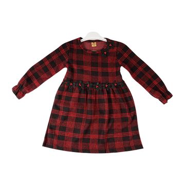 Kids Baby Girl Dress Red Plaid Tulle Tutu Dresses Bow Princess Party Fall Winter Outfits