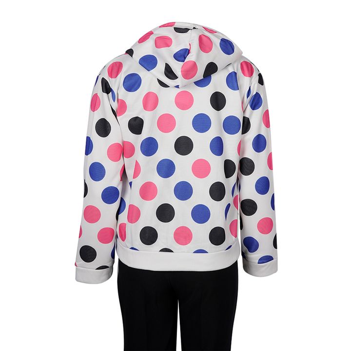 POLKA DOTS HOODIE JACKET 9243 A - 1Sell