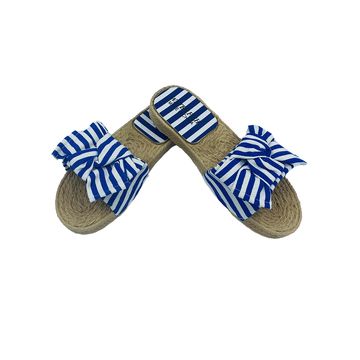 Blue Striped Sandal