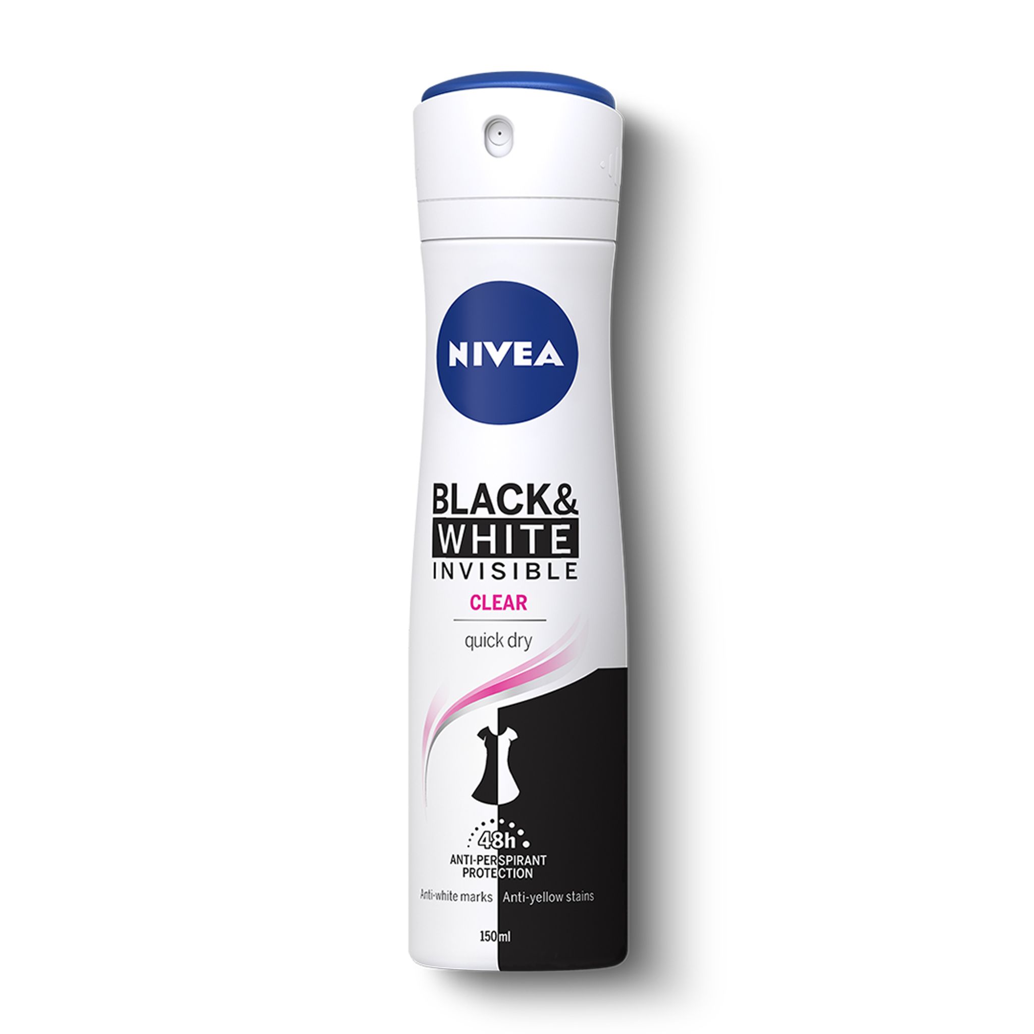 Hedendaags Egoïsme Houden Nivea Body Spray Black & White Invisible Clear 150ml - 1Sell