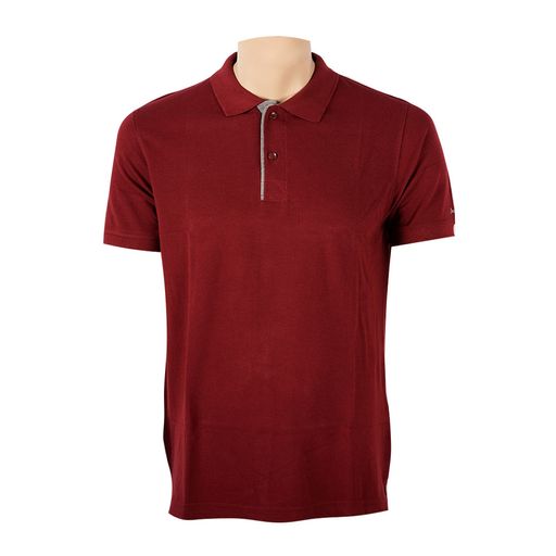 maroon polo tee