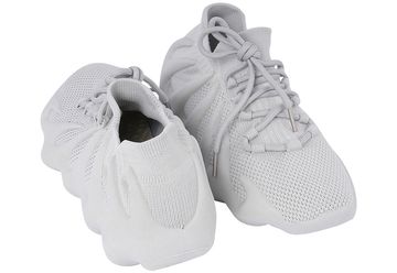 Men’s White Sneakers With Zig Zag Outsole