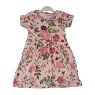 Baby Girl  Floral Dress-Pink