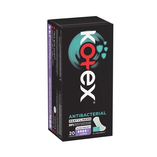 Kotex Antibacterial Long Panty Liners (Pack of 20) 1Sell