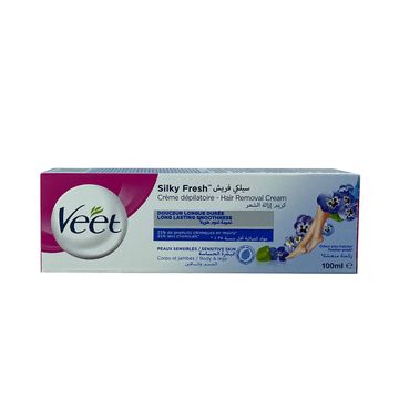 Veet Hair Removal Cream Silky Fresh Sensitive Skin Blue 100ml