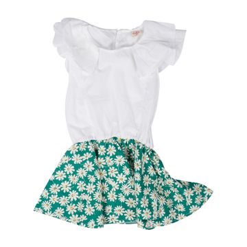 Kids Skirt Top Dress For Girls-Green