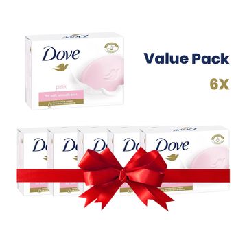 Value Pack-Dove Soap Pink/Rose-135g X 6