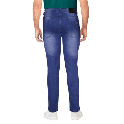 Partially Distressed Blue Jeans 