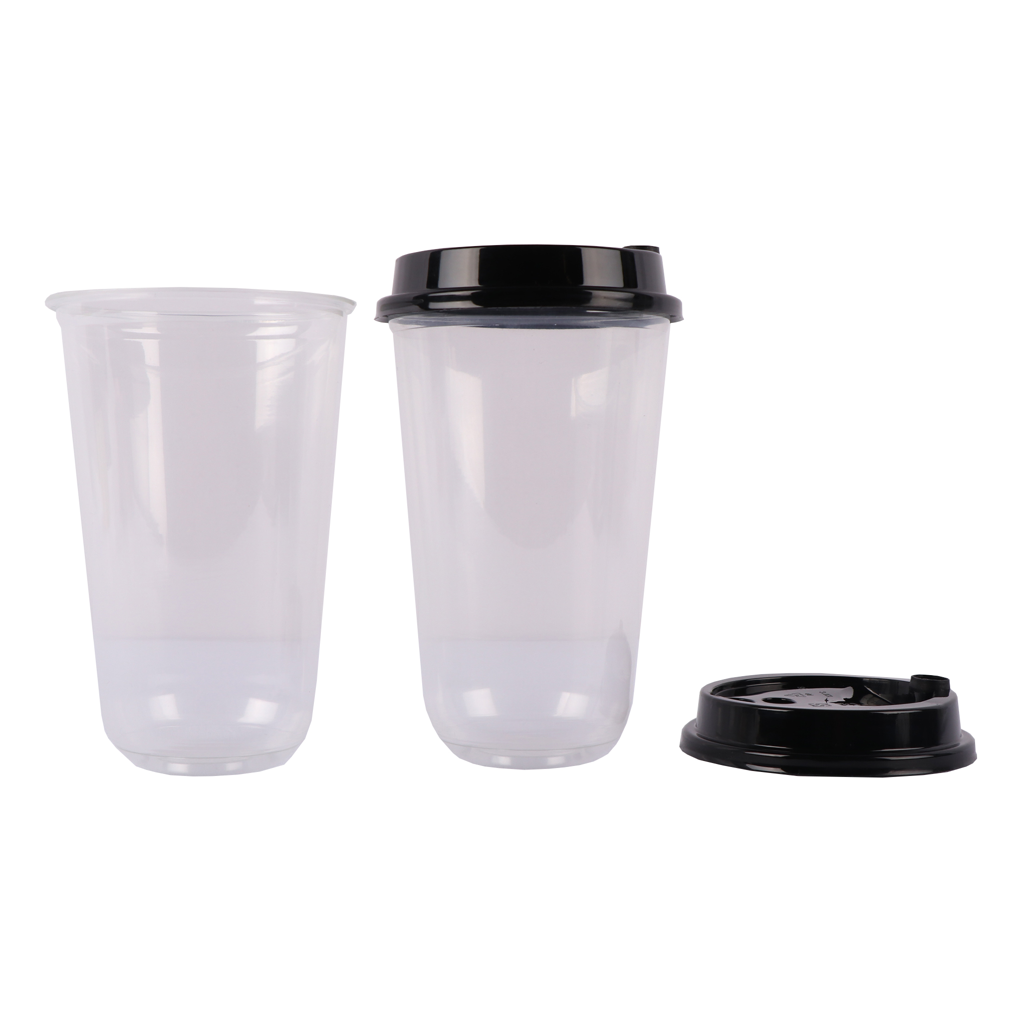 PP Material Plastic Cup Lid Bear Shape Heat Resistant With X Hole