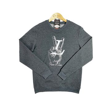 Men's Sweatshirt Long Sleeve_Turkey (Dark Gray)