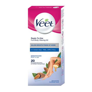 Veet Hair Removal Strips With Almond Oil and Cornflower Scent (20 strips)