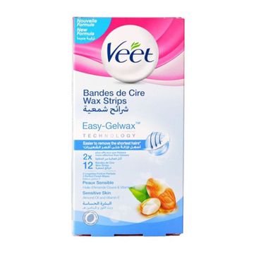 Veet Hair Removal Strips With Almond and Vitamin E (24 strips)