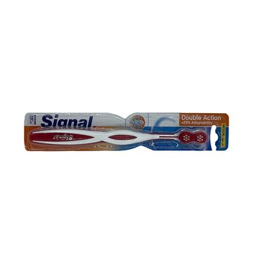 Signal Red Double Action Tooth Brush