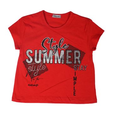 Teen T-Shirt for Girls-Red