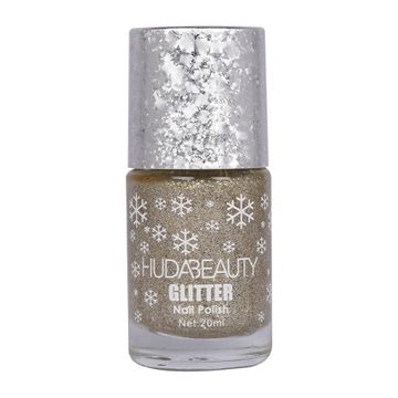 Huda Beauty Focus Glitter Silver Nail Polish 20ml