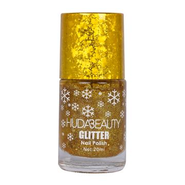 Huda Beauty Focus Glitter Yellow Gold Nail Polish 20 ml 006