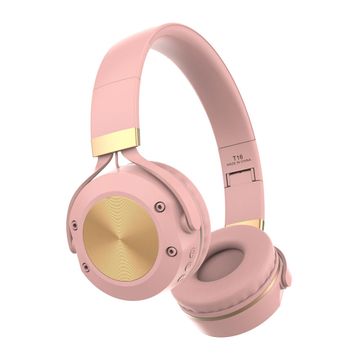 T16 Baby Pink Wireless Headphones