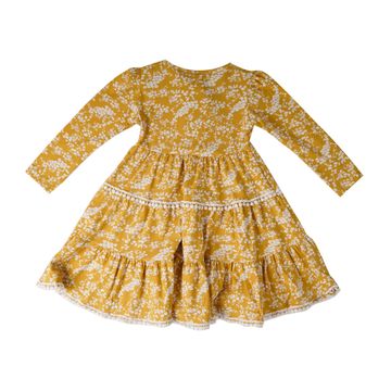 Kids Dress For Girl  Turkey-Yellow