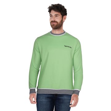 Men's Green Full-sleeves Sweatshirt