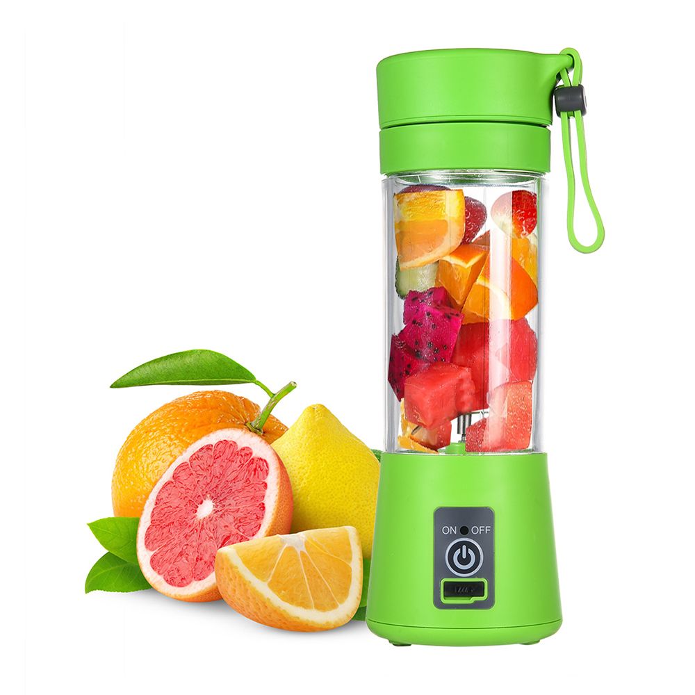 Portable Green Electric Juice Cup and Blender 380ml 1Sell