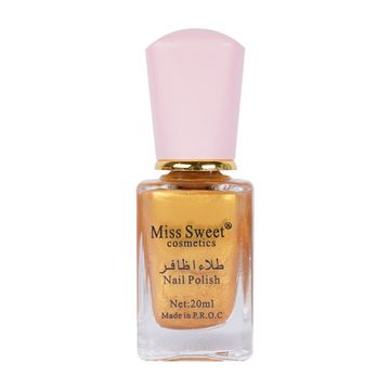 Miss Sweet Cosmetics Metallic Gold Nail Polish 20ml