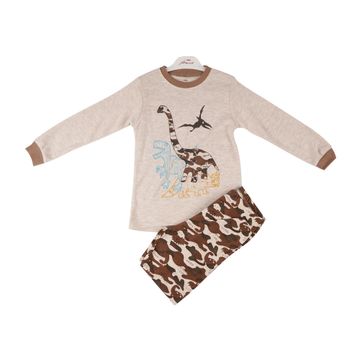 Baby & Kids Dino Pajama-Brown