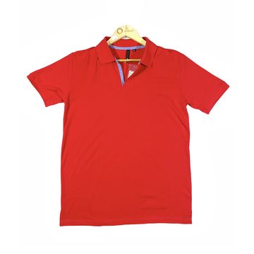 Plain Red Polo T-Shirt For Men