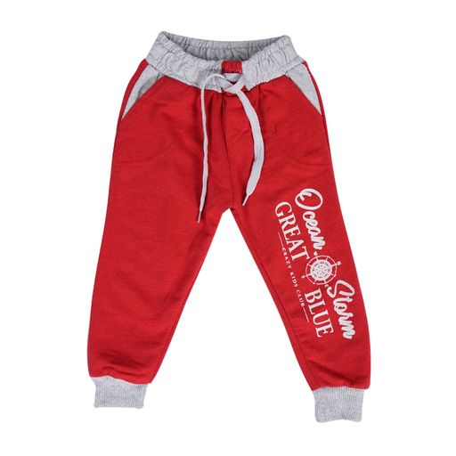 KIDS JOGGING PANTS (RED/GRAY) - 1Sell