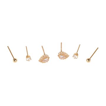GOLD EARRING PACK OF 3