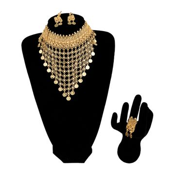 NECKLACE SET WITH RING (GOLD)