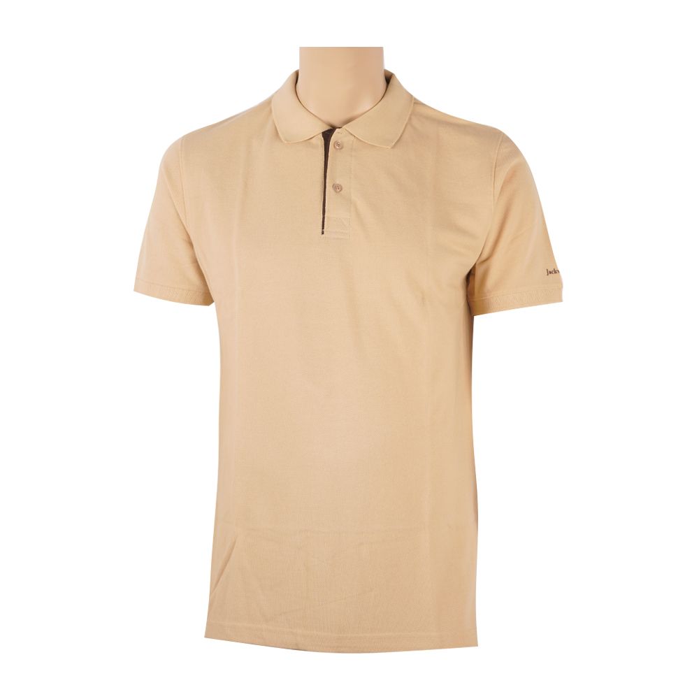 tan polo t shirt